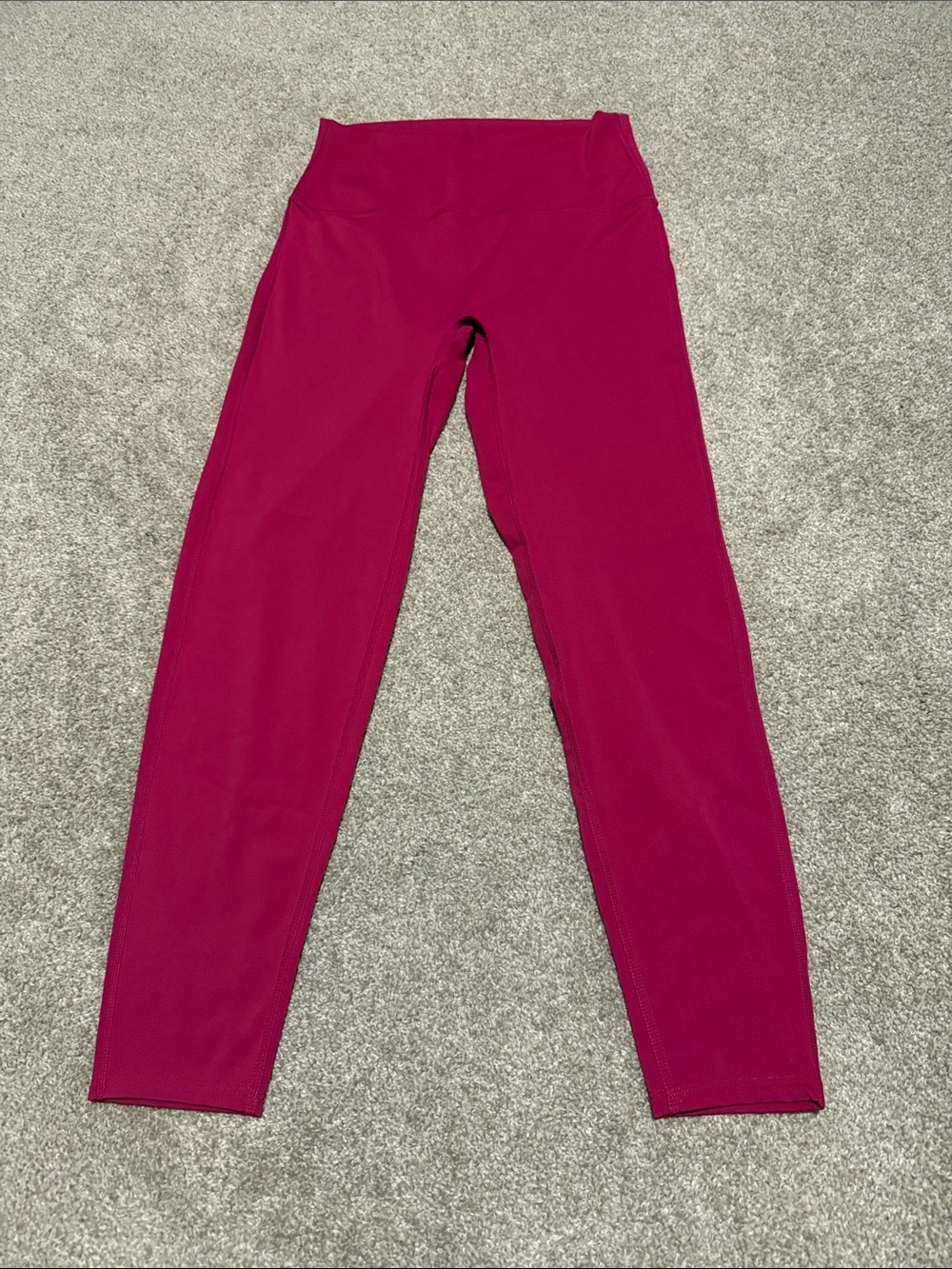 Zenanas  High-Waist Leggings in Berry Pink